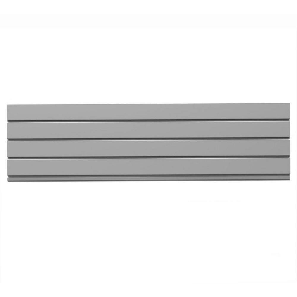Slatwall Panel Series 48 in. White PVC Fire Resistant Modular Wall Rack with T-Channel Design for Garage Storage Kit price history on PriceWatchPro