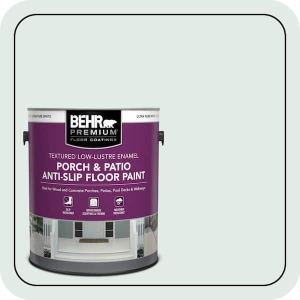 1 gal. #ICC-37 Beach Glass Textured Low-Lustre Enamel Interior/Exterior Porch and Patio Anti-Slip Floor Paint