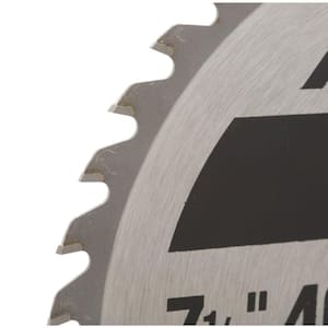 7-1/4 in. x 40-Tooth Finish Circular Saw Blade (2-Pack)