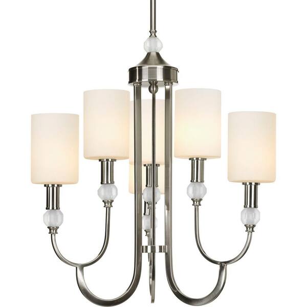 Progress Lighting Splendid Collection 6-Light Brushed Nickel Chandelier