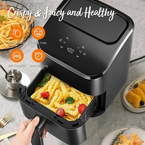 Lynzavix 3 Qt. Compact Digital Air Fryer with Touchscreen Display