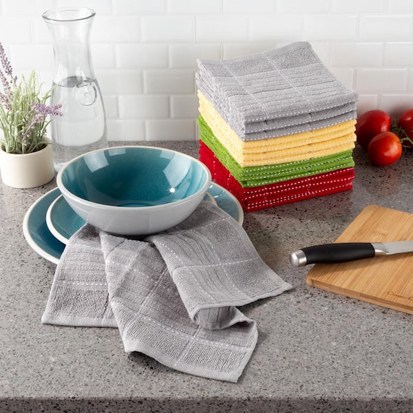 Lavish Home 16-Piece Dishcloth Kitchen Towel Set