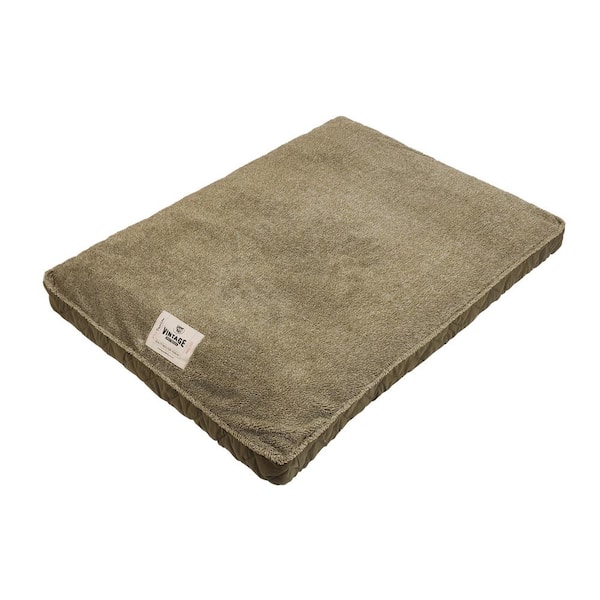 Happy Tails Large Microsuede 30 in. x 40 in. Pet Bed Green