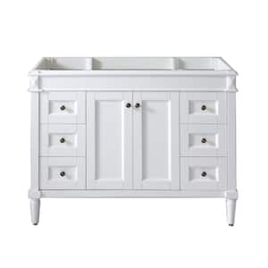 Tiffany 48 in. W Bath Vanity Cabinet Only in White