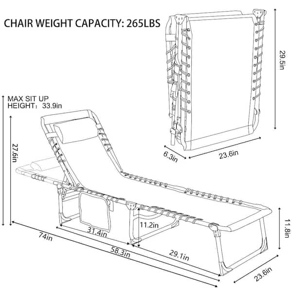 Lay flat lounge discount chair