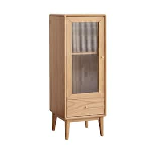 15.75 in. W x 15.75 in. D x 43.31 in. H Bathroom Brown Linen Cabinet