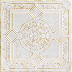 À LA MAISON Kensington Gardens Foam Ceiling Tiles - Glue-Up Plain White, Pack Of 8 Covers 21.6 Sq Ft - View #9