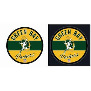 Green Bay Packers Vintage Round 23 in. Plug-in LED Lighted Sign