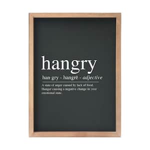 Hangry Wall Decorative Signn Definition Wood Framed Kitchen