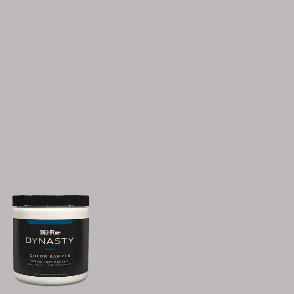 BEHR DYNASTY 8 oz. #N570-2 Standing Ovation Satin Enamel Stain-Blocking ...