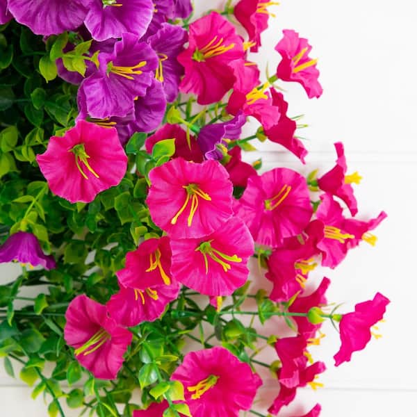 Nearly Natural 14 in. Multi-Colored UV Resistant Artificial