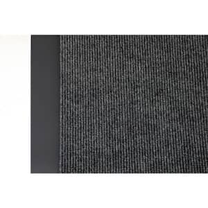 10 ft. W x 22 ft. L Gray Rib Professional Grade Non Slip Polyester Flooring Roll