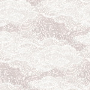 Vision Stipple Clouds Purple Nonpasted Non Woven Wallpaper