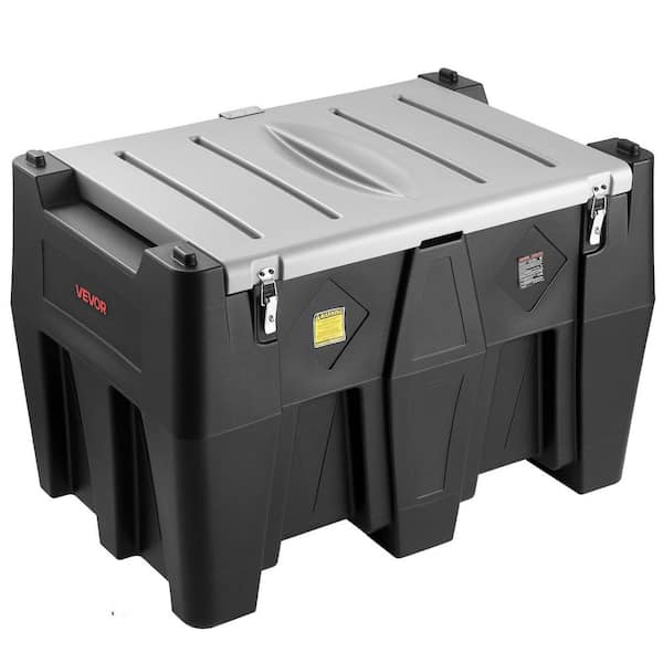 Portable Diesel Tank, 128 Gal. Capacity and 10 GPM Flow Rate, Gas Fuel Tank with 12V Electric Transfer Pump, Black