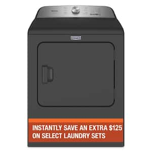 7.0 cu. ft. Vented Pet Pro Electric Dryer in Volcano Black