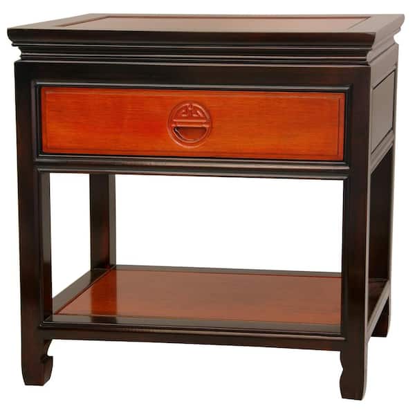 Oriental Furniture Bedside Multi-Colored End Table