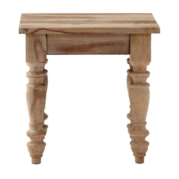 Unbranded East India 22 in. Square Grey End Table