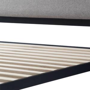Baker Stone California King Upholstered Platform Bed withMetal Frame