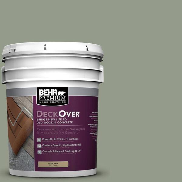 BEHR Premium DeckOver 5 gal. #SC-143 Harbor Gray Solid Color Exterior Wood and Concrete Coating