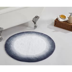 Torrent Collection Gray 30'' x 30'' 100% Cotton Bath Rug