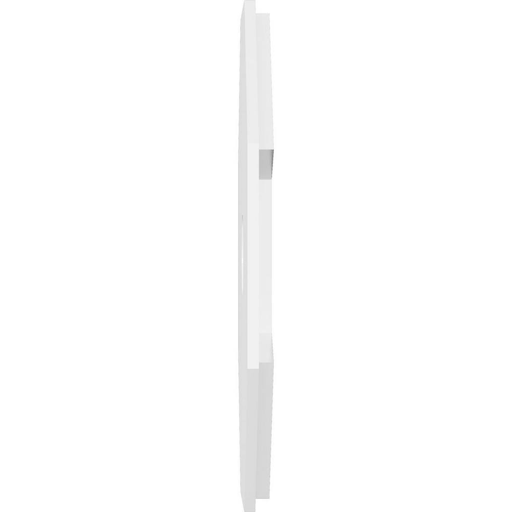 18-Inch White PVC Contemporary Split Ceiling Medallion