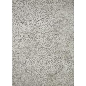 Neda Silver/Ivory 3 ft. 6 in. x 5 ft. 6 in. Modern Ultra Soft Area Rug