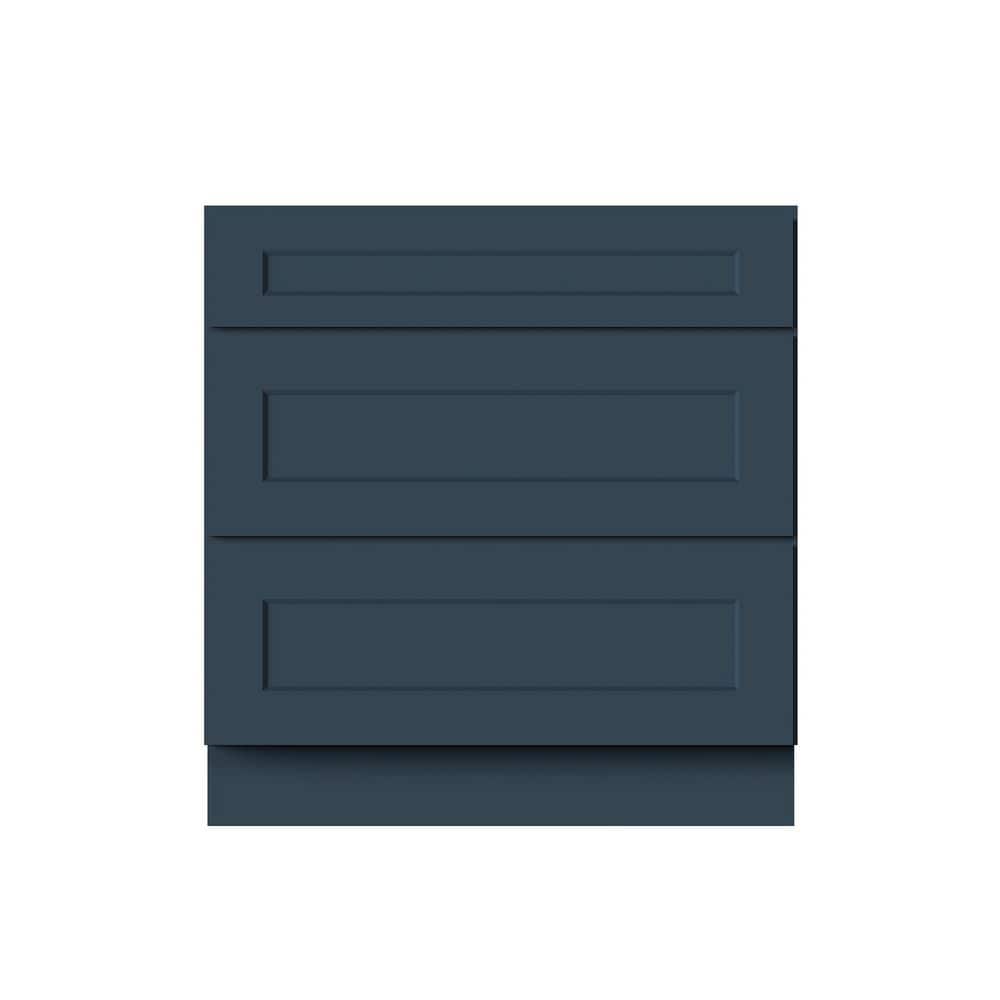 33 in. W x 24 in. D x 34.5 in. H Ready to Assemble Solid Wood Frame Shaker Drawer Base Kitchen Cabinet in Cyber Grey price history on PriceWatchPro