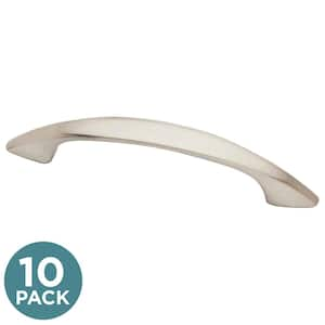 Modern Curve 3 in. (76 mm) Modern Satin Nickel Cabinet Drawer Pulls (10-Pack)