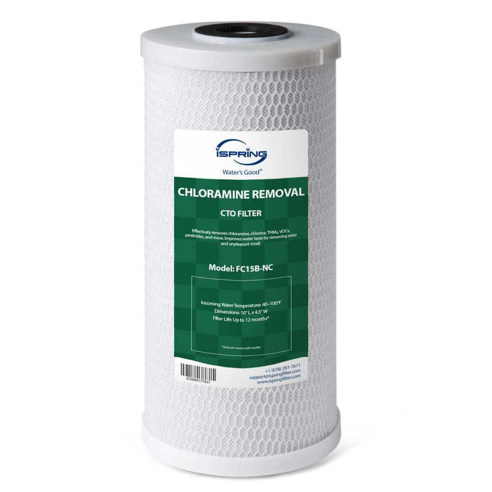 "Whole House Water Filter Reduces Chloramine, Chlorine, Taste & Odor, 10""x 4.5"", SGS-Tested, Model: FC15B-NC" price history on PriceWatchPro
