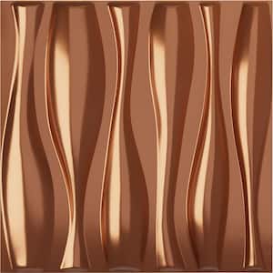 19 5/8 in. x 19 5/8 in. Fairfax EnduraWall Decorative 3D Wall Panel, Copper (12-Pack for 32.04 Sq. Ft.)