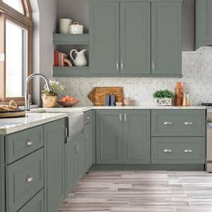 1 gal. #N410-5 Village Green Satin Enamel Interior/Exterior Cabinet, Door & Trim Paint