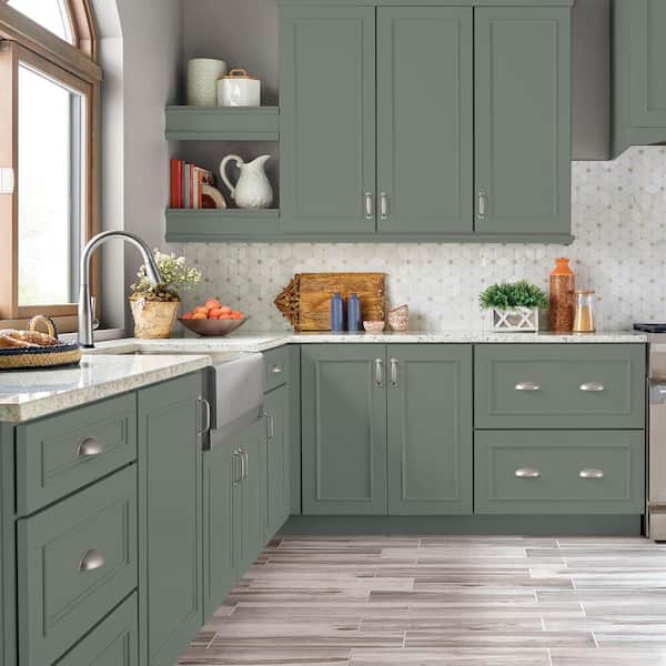 1 gal. #N410-5 Village Green Satin Enamel Interior/Exterior Cabinet, Door & Trim Paint