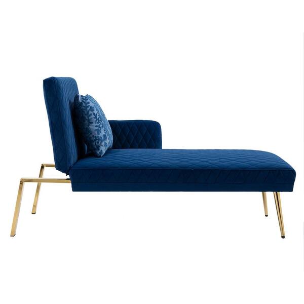 navy blue chaise lounge chair