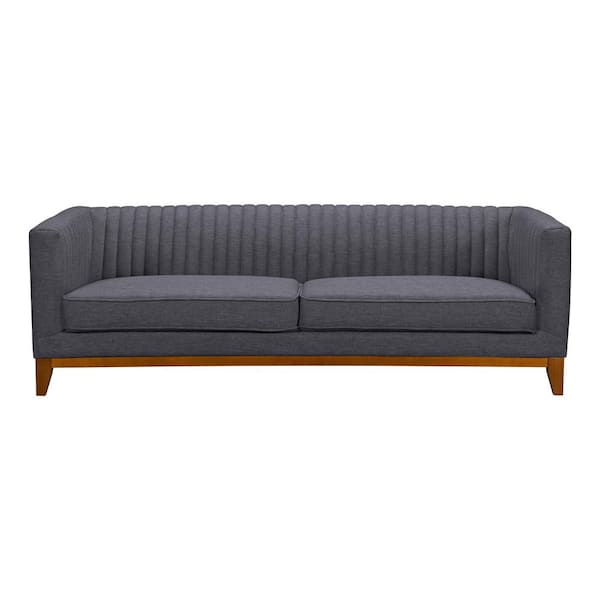Armen Living Prism Dark Grey Sofa