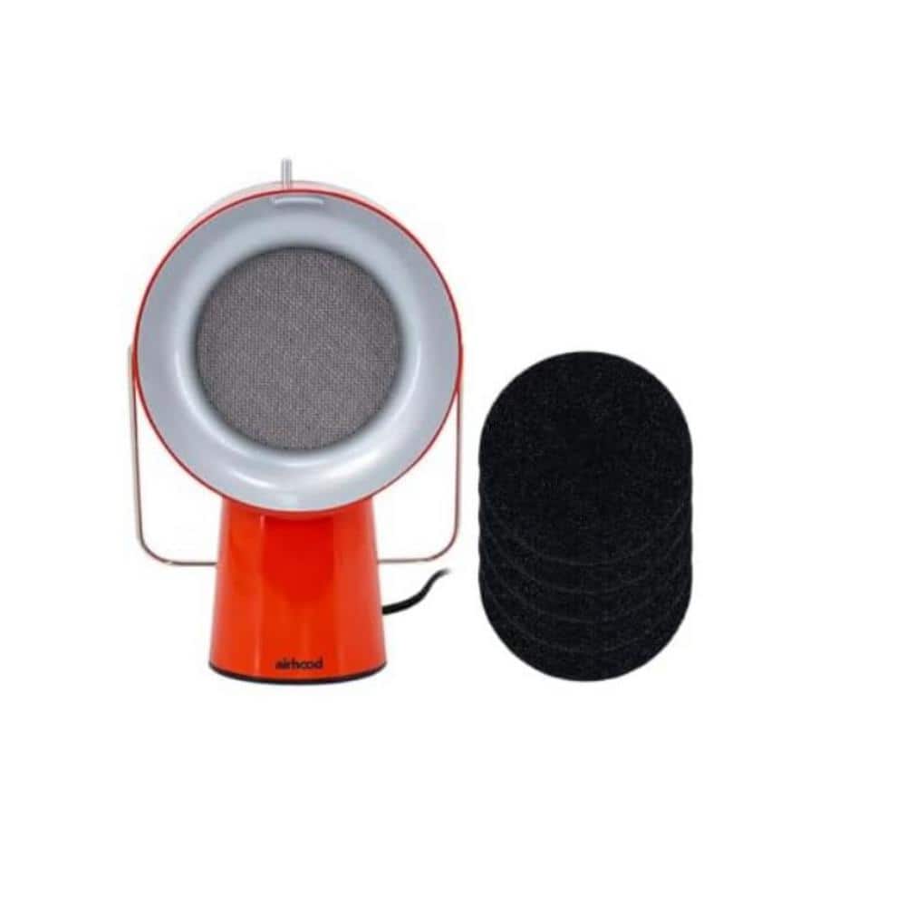 airhood Orange Portable Kitchen Air Cleaner w/ Activated Charcoal