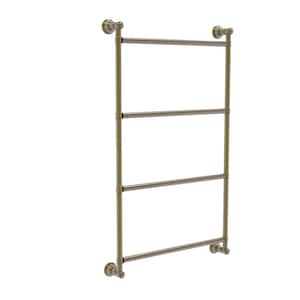 Carolina 36 in. 4-Tier Ladder Towel Bar in Antique Brass