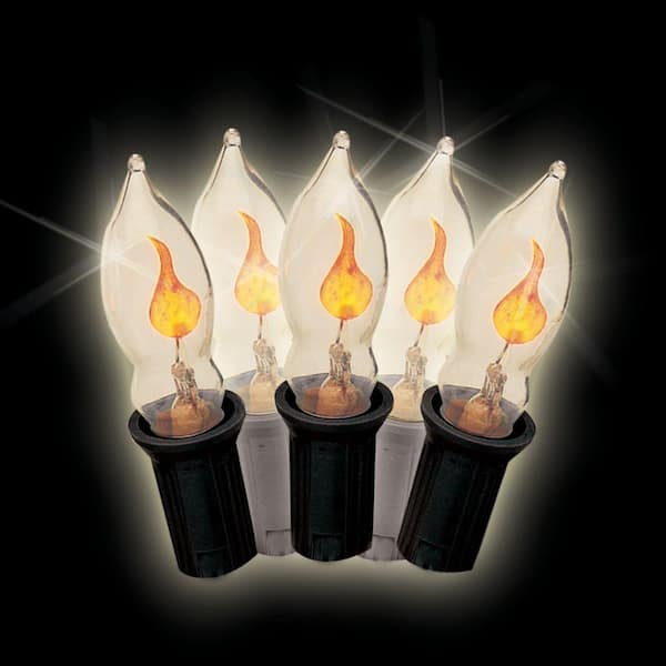 Unbranded 7-Light Halloween C7 Flicker Flame Light Set