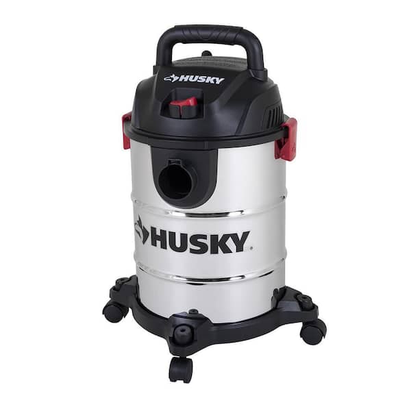Husky 6 Gal. Stainless Steel Wet/Dry Vac with Filter, Hose, and Accessories