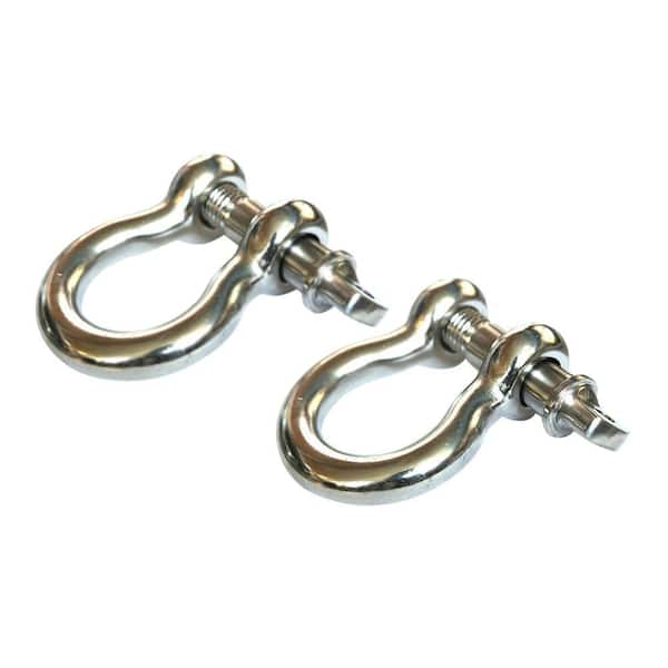 Rugged Ridge 3/4 in. Stainless Steel D-Ring Shackle (2-Pack)