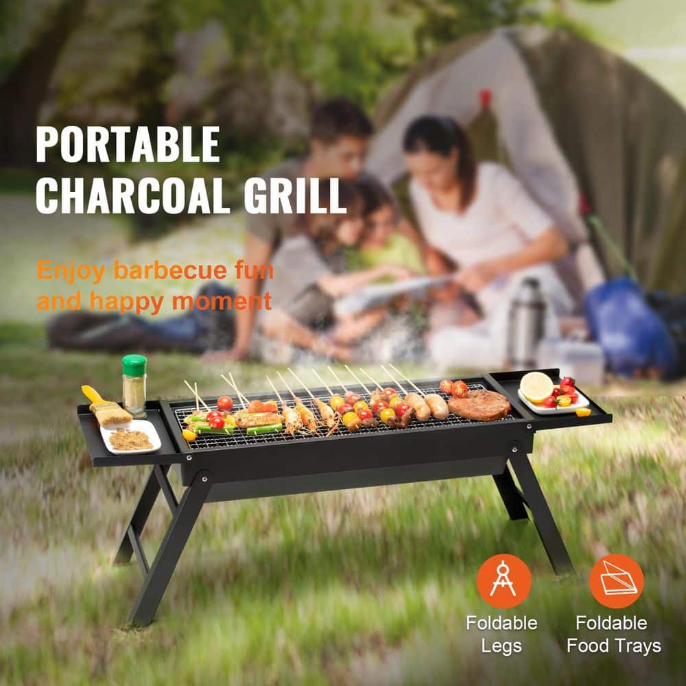 VEVOR 23'' Black Stainless Steel Portable Charcoal Grill