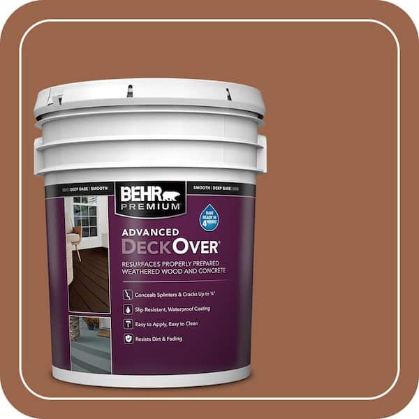 5 gal. #SC-122 Redwood Naturaltone Smooth Solid Color Exterior Wood and Concrete Coating