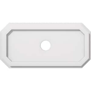 1 in. P X 18 in. W X 9 in. H X 2 in. ID Emerald Architectural Grade PVC Contemporary Ceiling Medallion