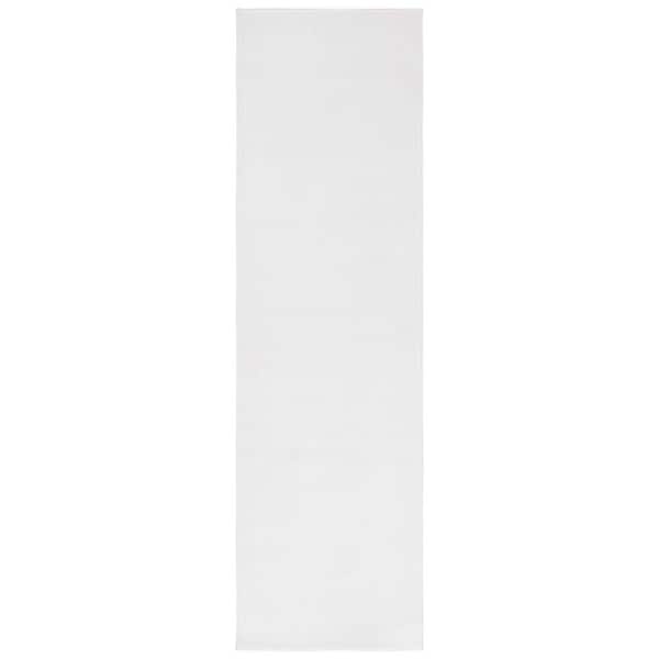 Loft Ivory 2 ft. x 7 ft. Machine Washable Modern Solid Runner Rug