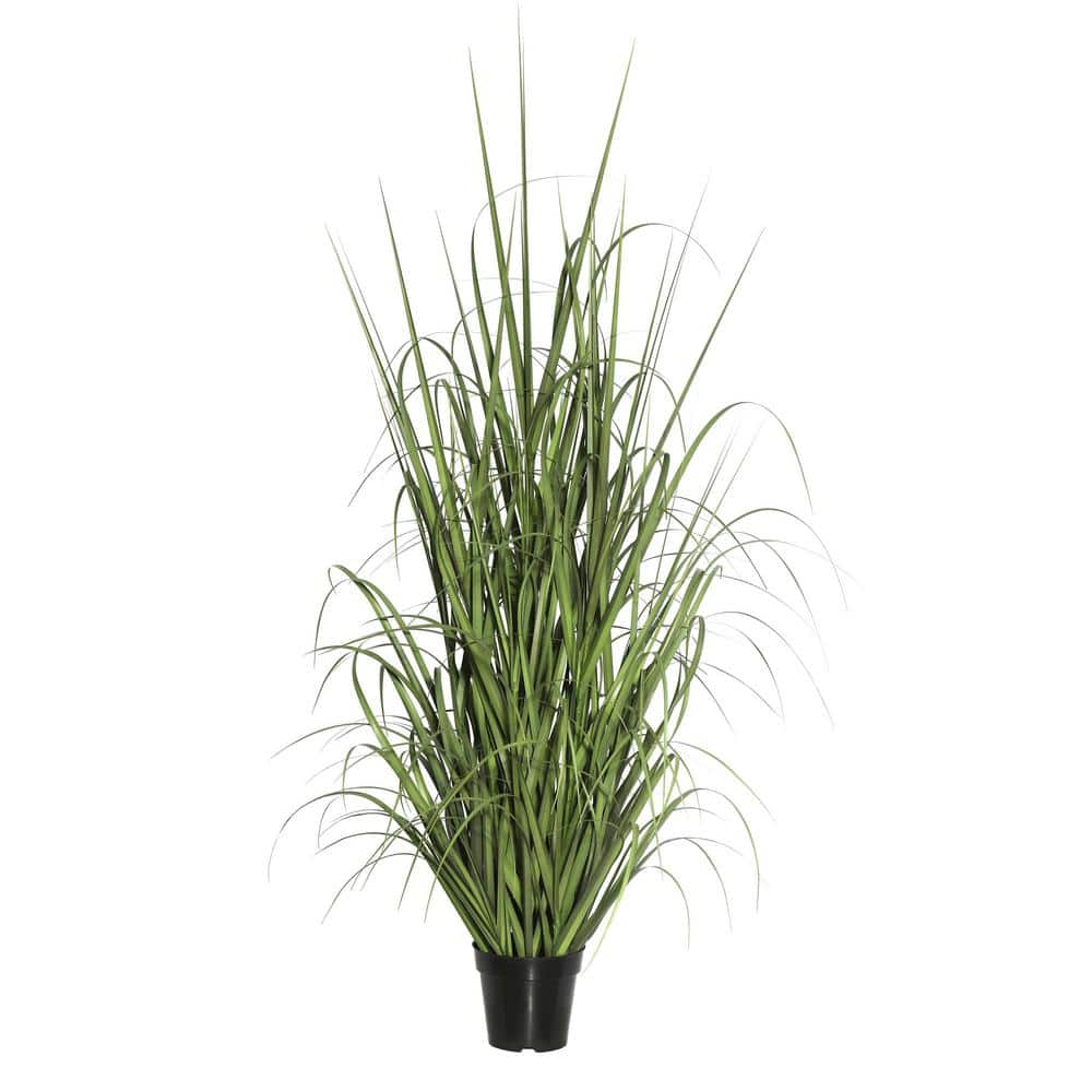 Vickerman 48 in. Artificial Green Ryegrass in Pot TN170148 - The Home Depot