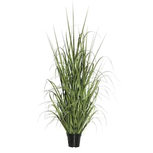 48 in. Artificial Green Ryegrass in Pot