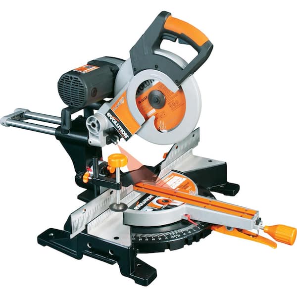 Evolution Power Tools 15 Amp 10 in. Multi-Material Double Bevel Sliding Miter Saw