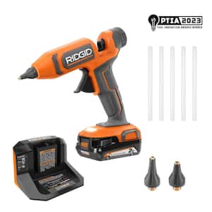 18V Cordless Professional High Temp Glue Gun Kit with 2.0 Ah Battery and Charger