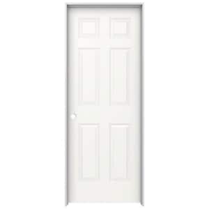 32 in. x 80 in. Colonist White Painted Right-Hand Smooth Solid Core Molded Composite MDF Single Prehung Interior Door