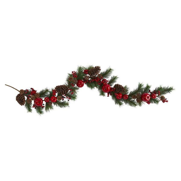 2 1/2 Wired Ribbon Winter Berries Natural