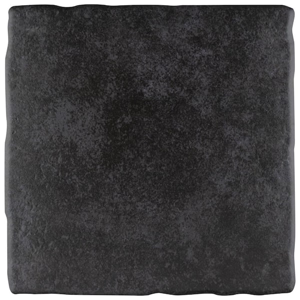 Merola Tile Costa Grafito 7-3/4 in. x 7-3/4 in. Ceramic Floor and Wall Take Home Tile Sample